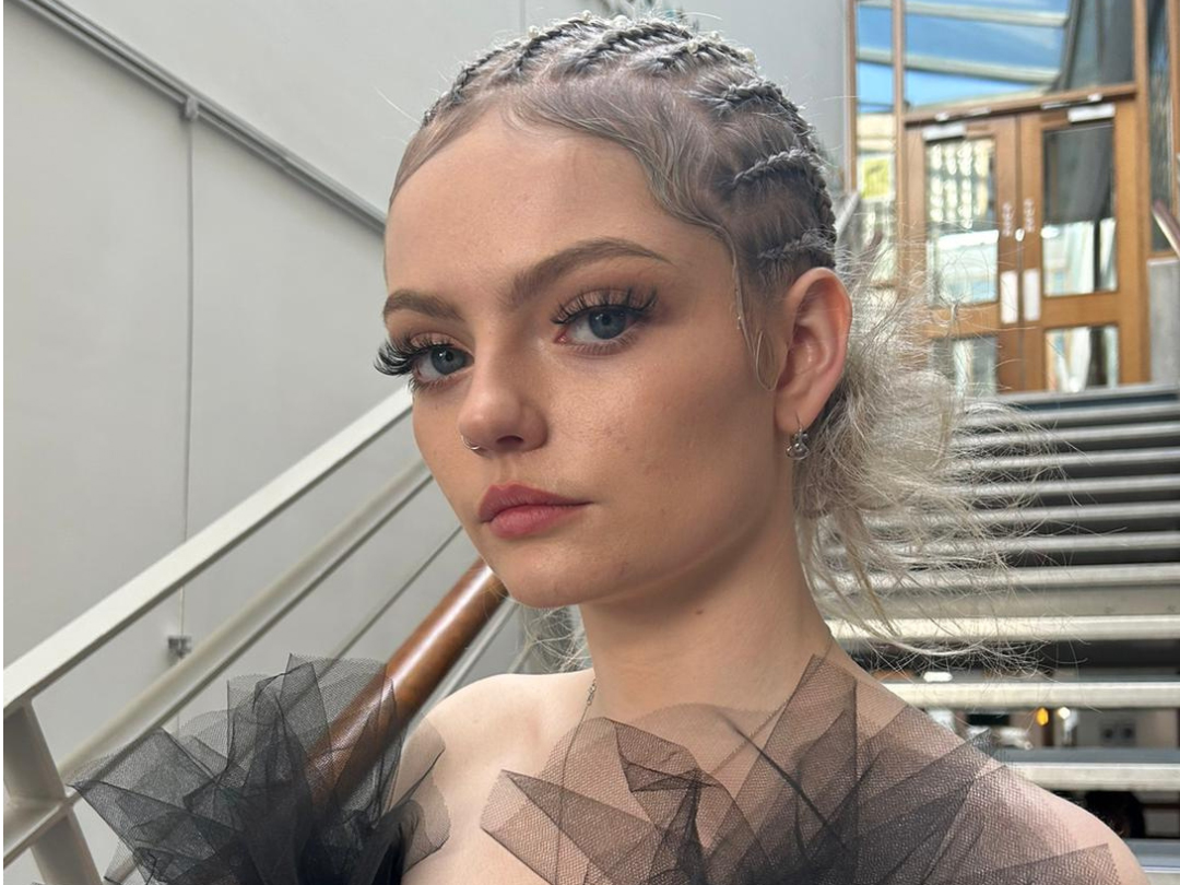 model with braids by Ciara Harrington 