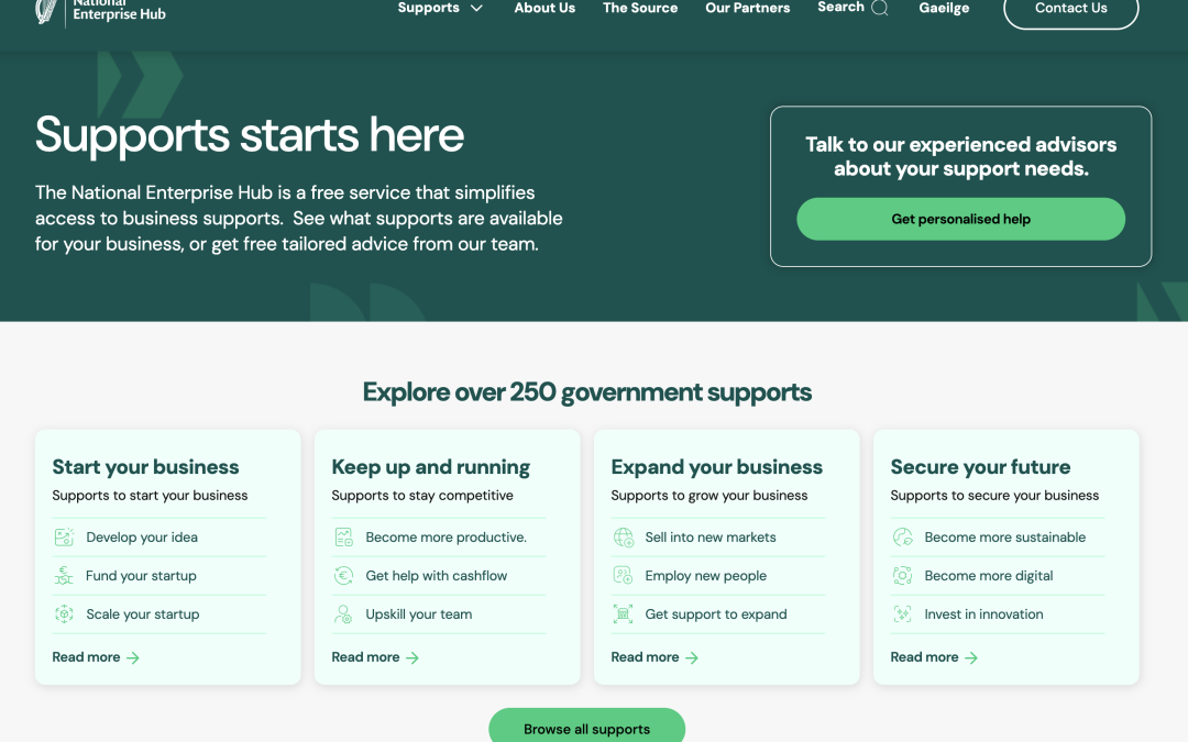 Irish Government Unveils Business Hub
