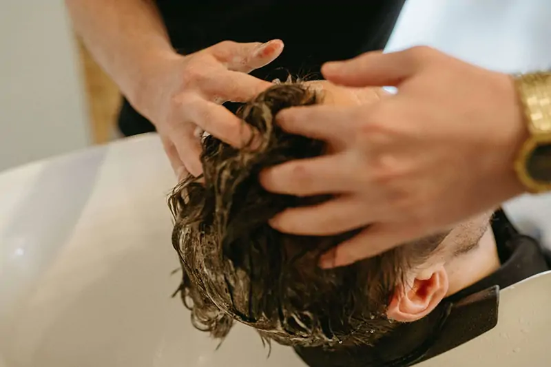 Barbering backwash